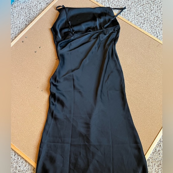 Black silk dress-worn once - Picture 1 of 5